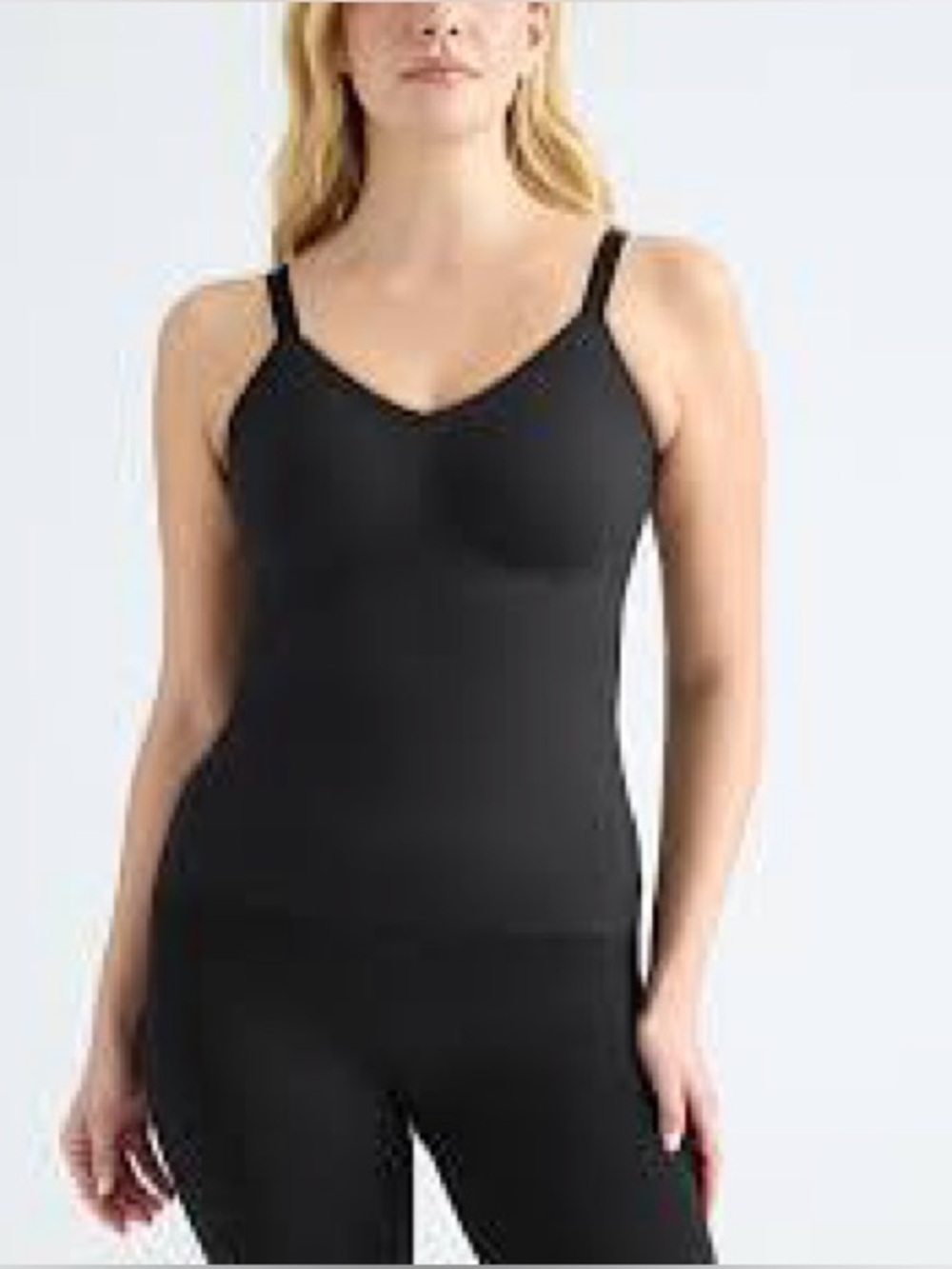 KNIX LuxeLift V-Neck Tank NWT Black Large Retail $69